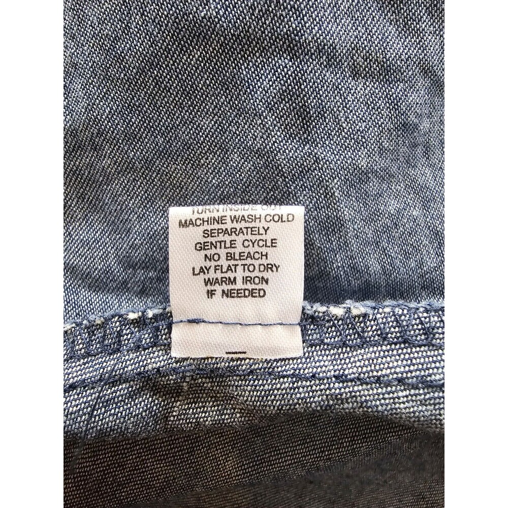 For Cynthia Top Womens Blue Jean Denim Shirt 100% Cotton Size 2X - Picture 7 of 7